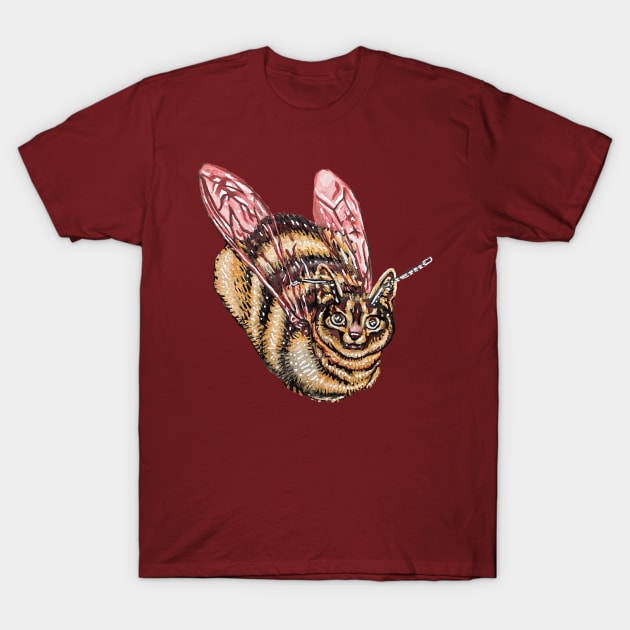 Honeybee Cat T-Shirt by RaLiz